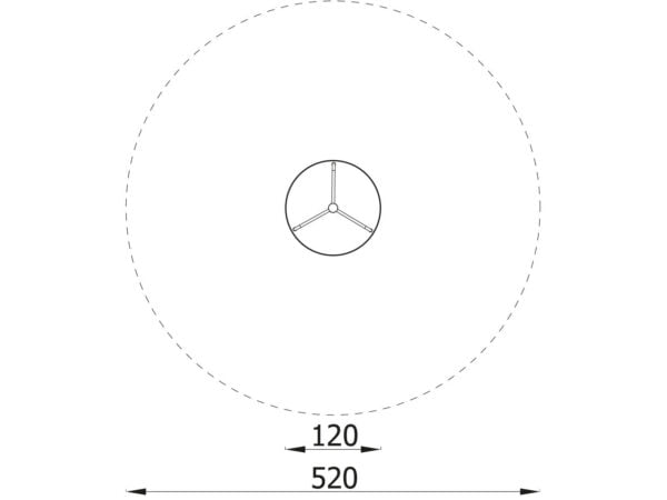 Disc karrusel - ø120 cm