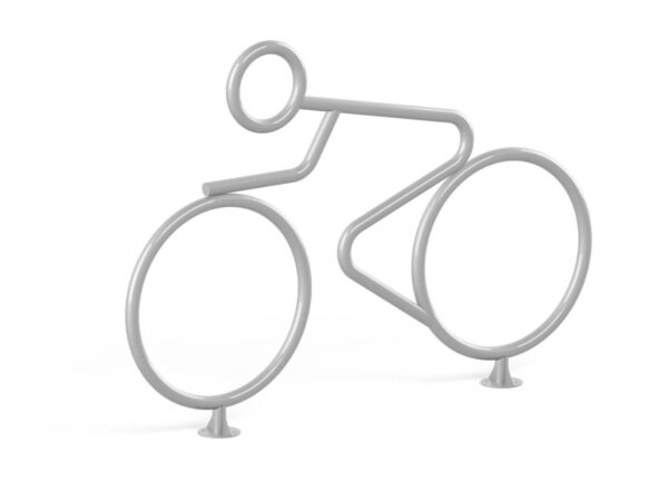 Cykelstativ - cyklist